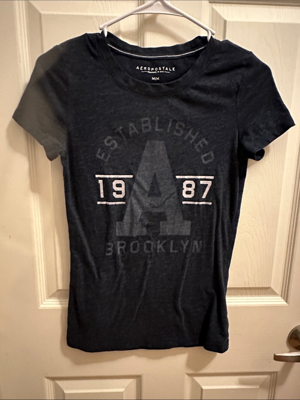 Aeropostale Black Graphic Crewneck Tee
